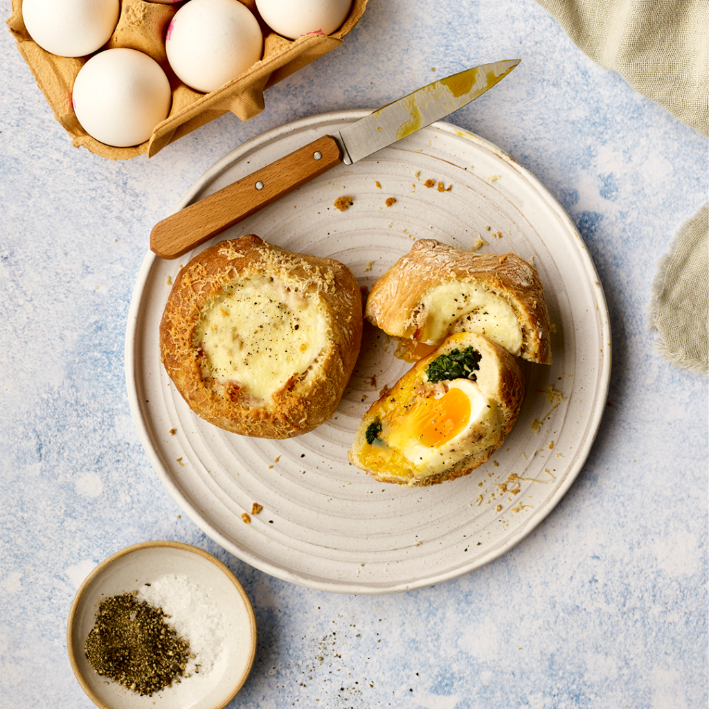 Respectful eggs Ciabatta baked eggs Brunch recipes